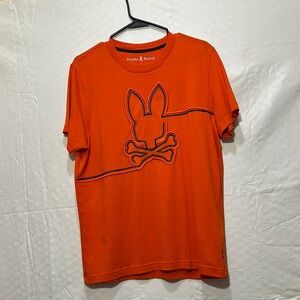 Psycho Bunny Orange Graphic Tee